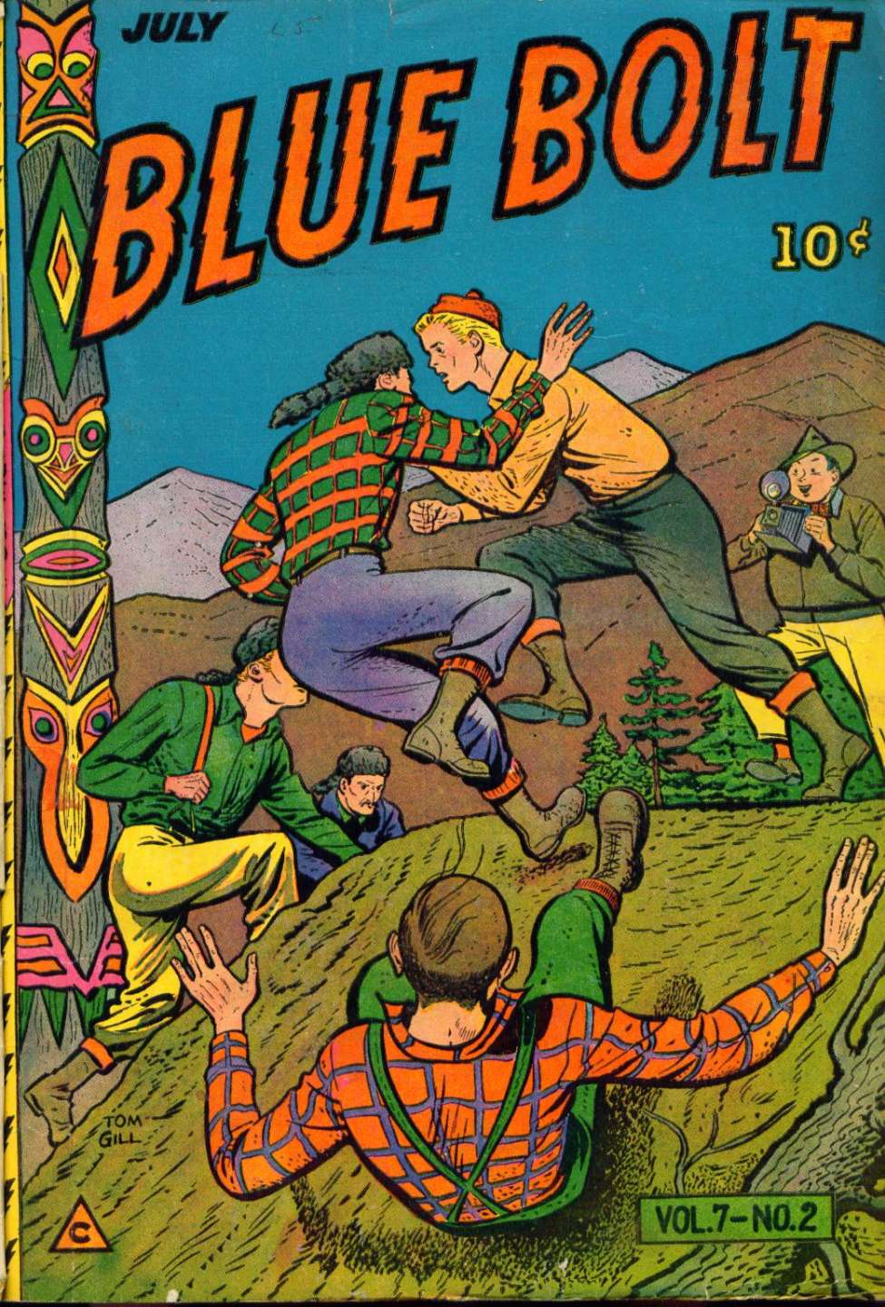 Comic Book Cover For Blue Bolt v7 2
