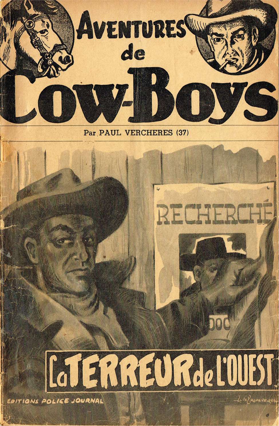 Book Cover For Aventures de Cow-Boys 37 - La terreur de l'ouest