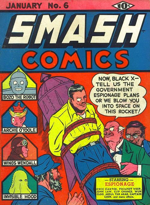 Comic Book Cover For Smash Comics 6