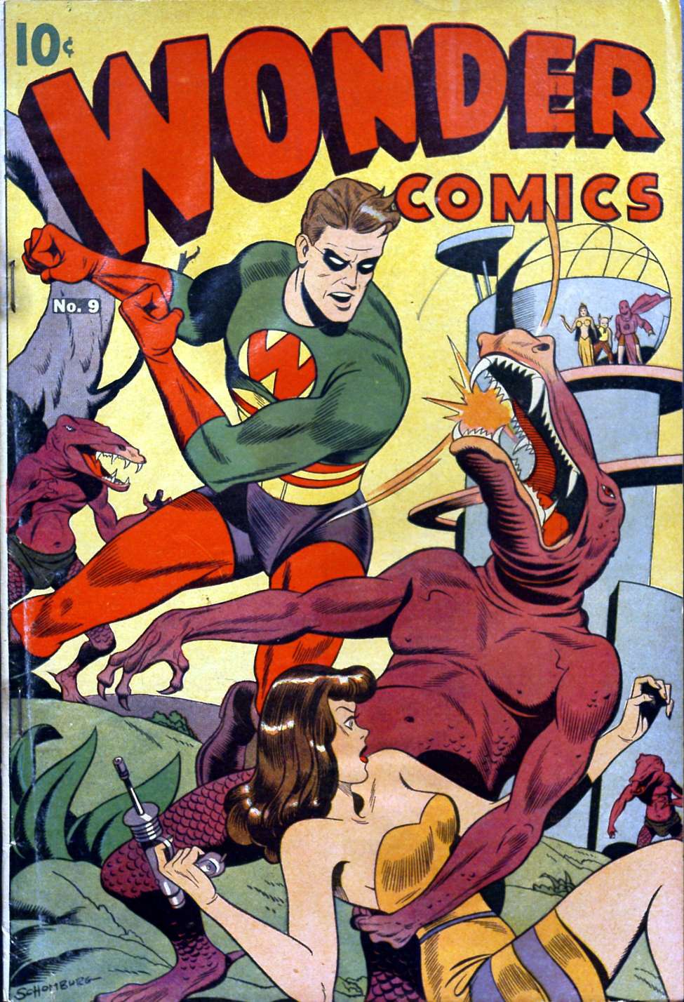 Comic Book Cover For Wonder Comics 9