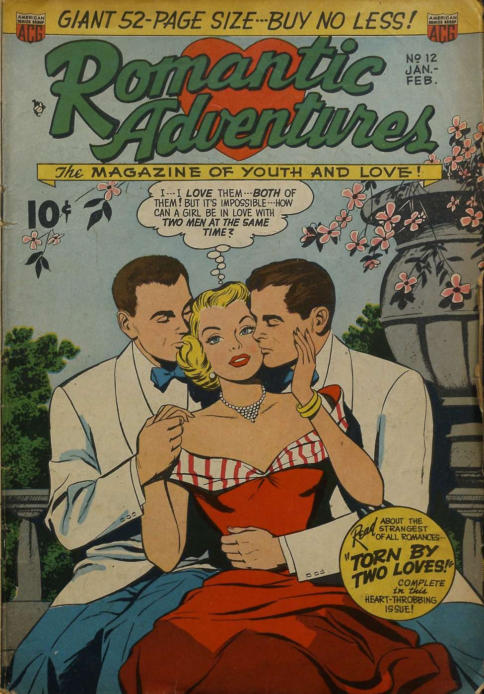 Comic Book Cover For Romantic Adventures 12 - Version 2