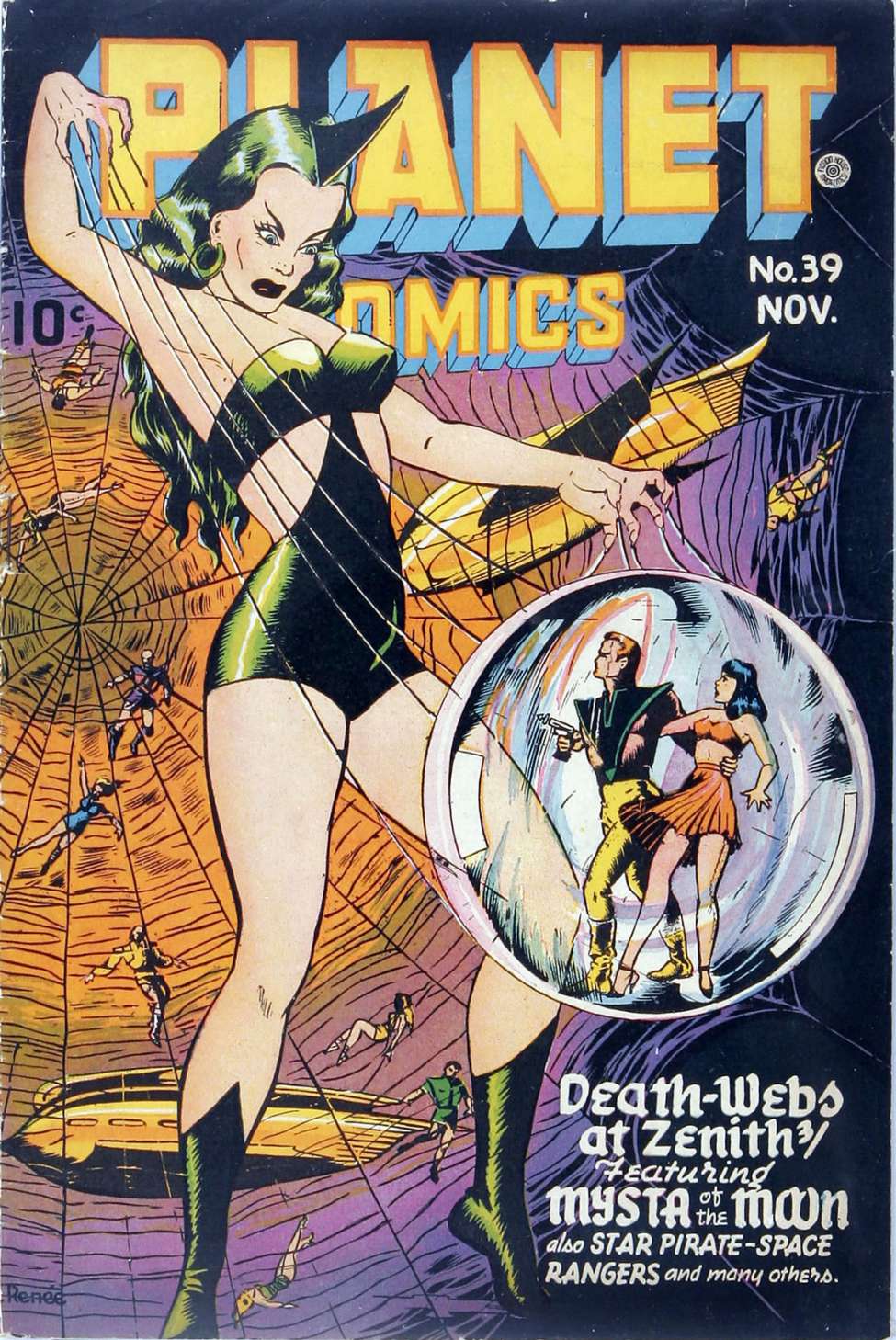 Comic Book Cover For Planet Comics 39 - Version 1