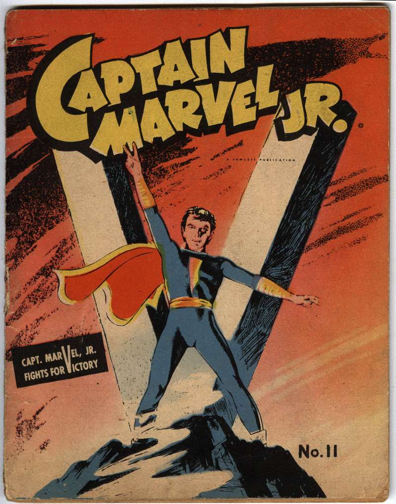 Comic Book Cover For Mighty Midget Comics - Capt Marvel Jr.