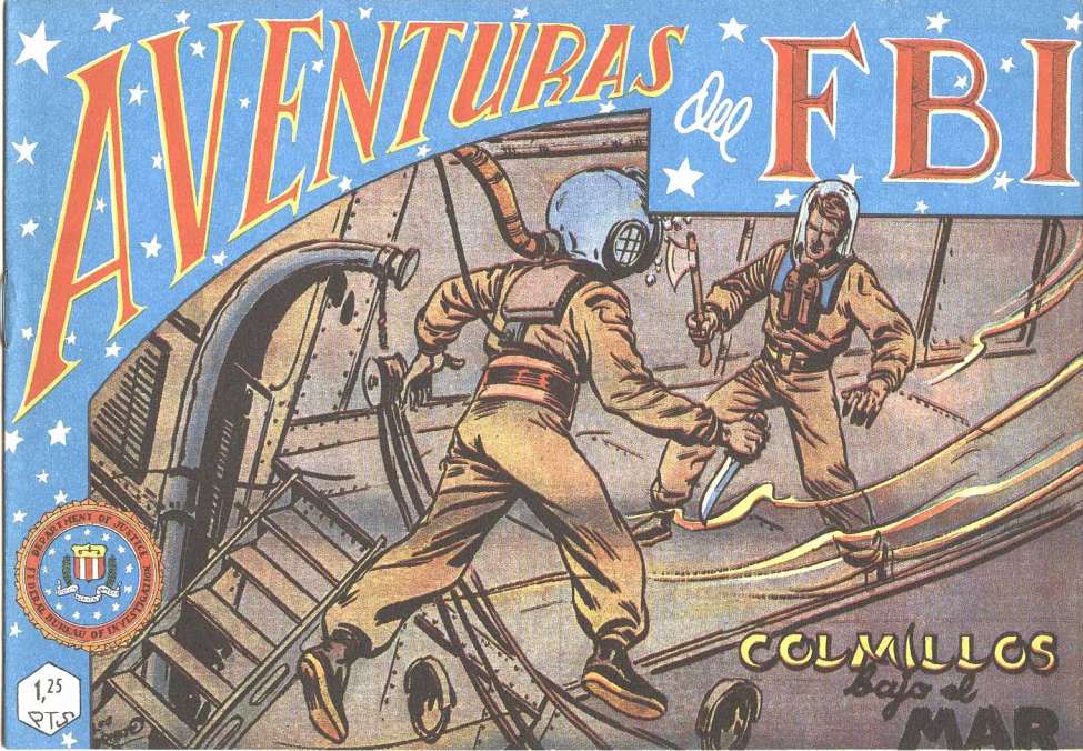 Comic Book Cover For Aventuras del FBI 63 Colmillos bajo el Mar