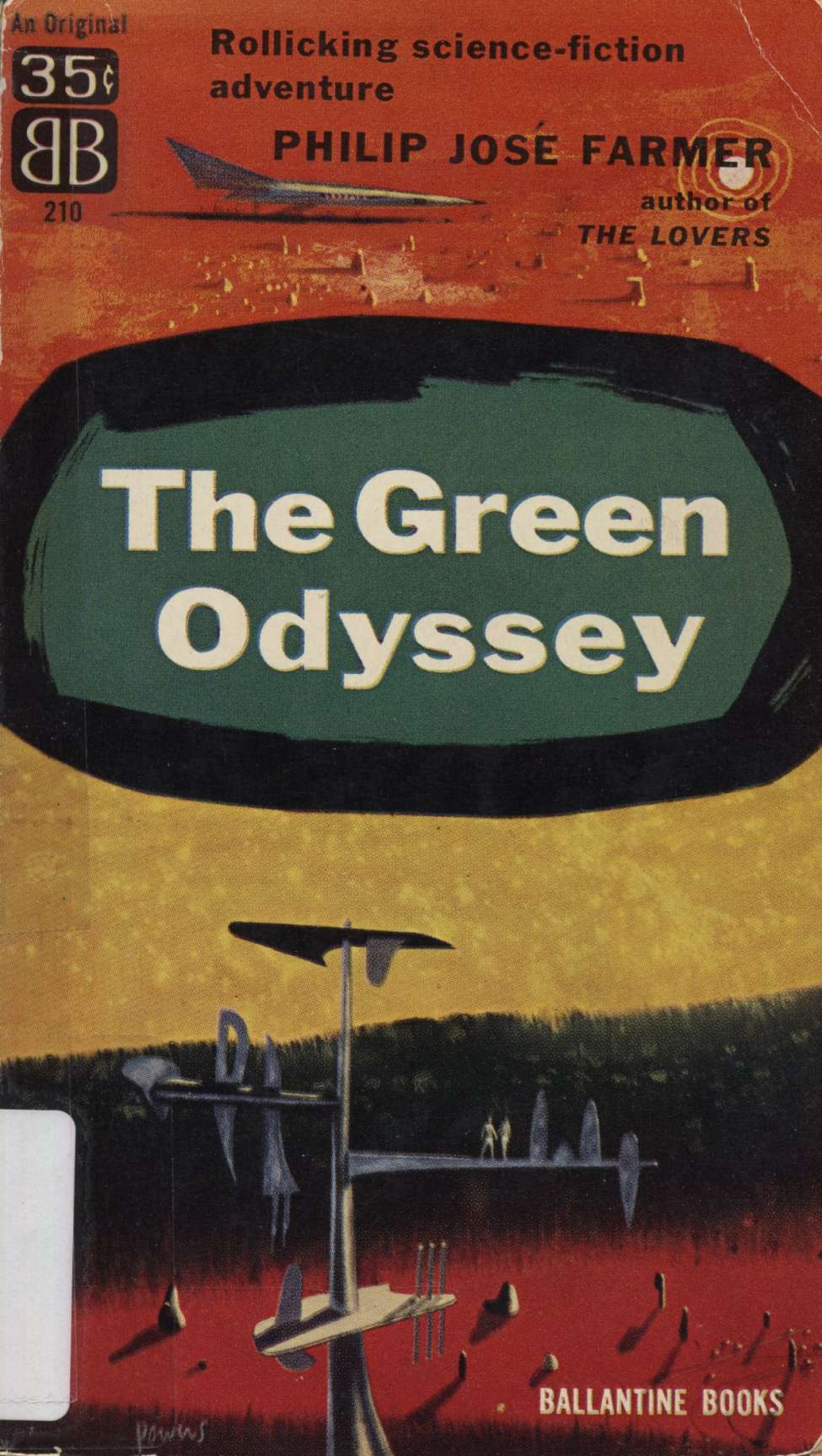 Comic Book Cover For The Green Odyssey - Philip José Farmer