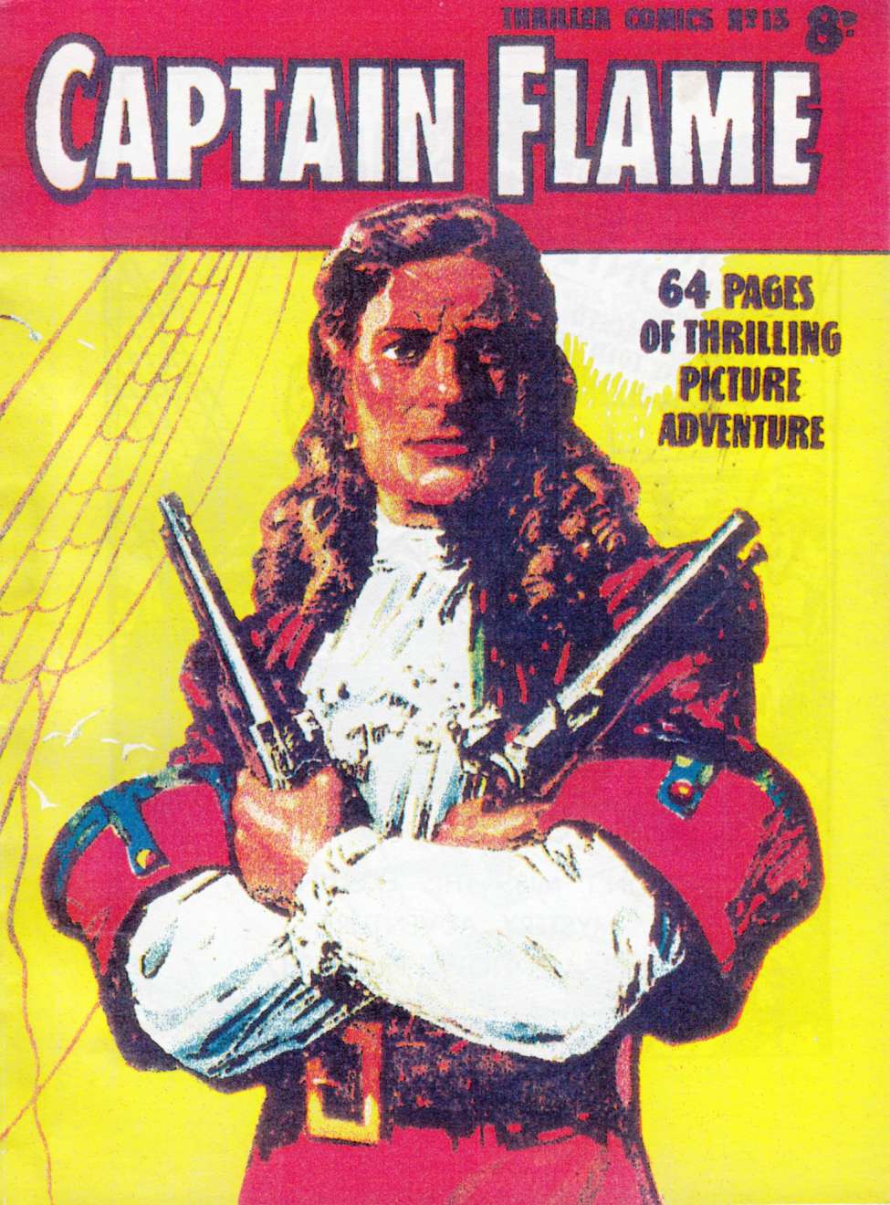 Comic Book Cover For Thriller Comics 13 - Captain Flame