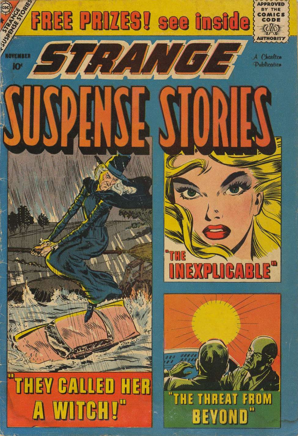 Comic Book Cover For Strange Suspense Stories 44