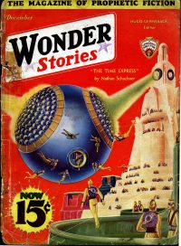 Large Thumbnail For Wonder Stories v4 7 - The Wreck of the Asteroid - Laurence Manning