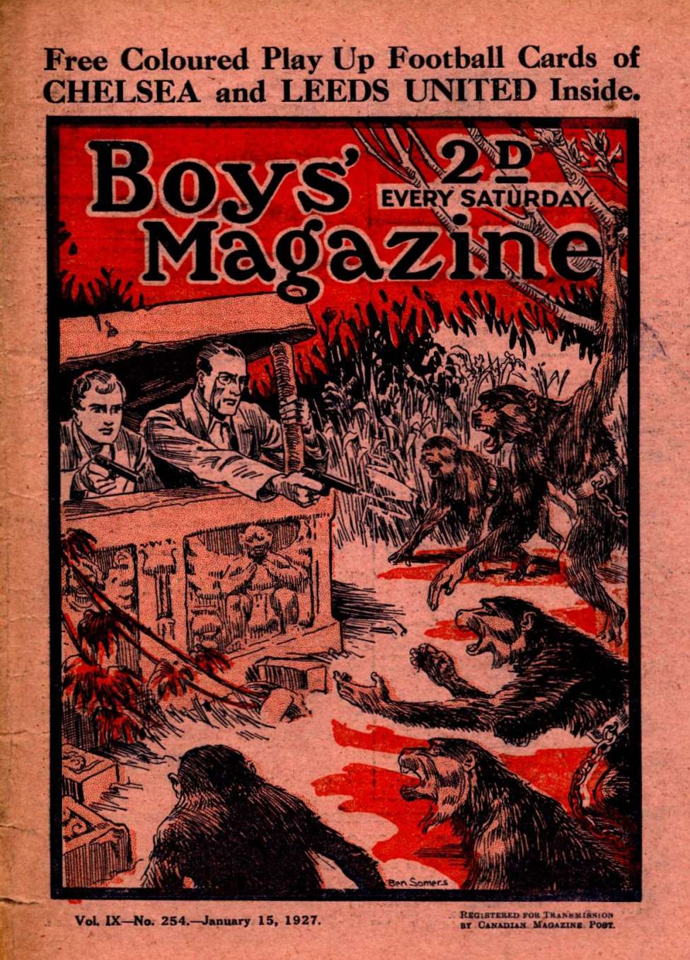Book Cover For Boys' Magazine 254