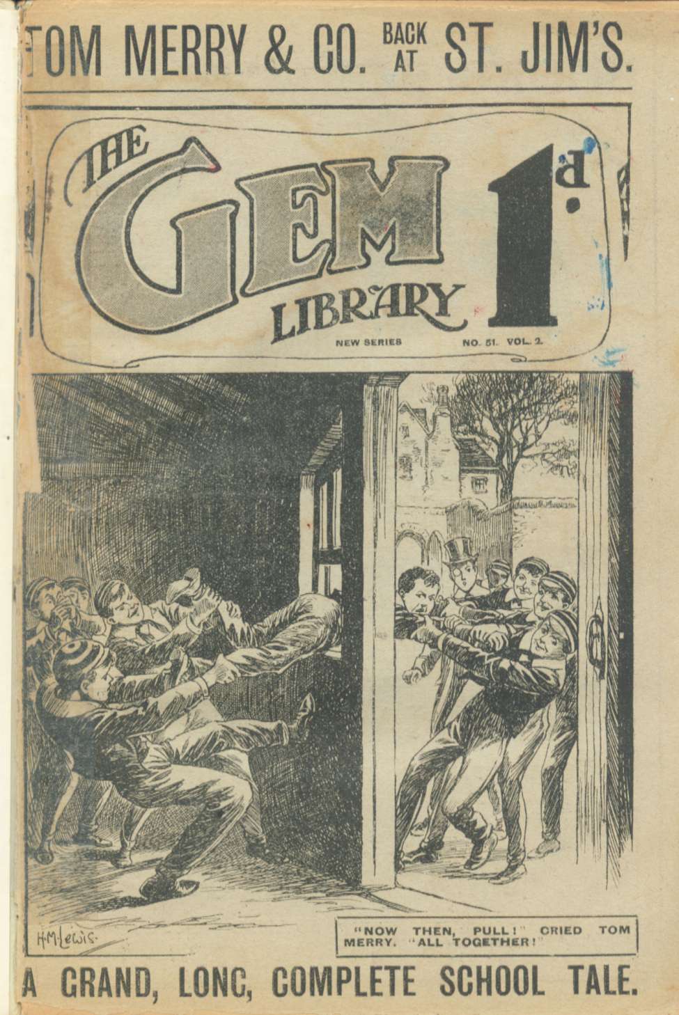 Comic Book Cover For The Gem v2 51 - The Ragging of Buck Finn