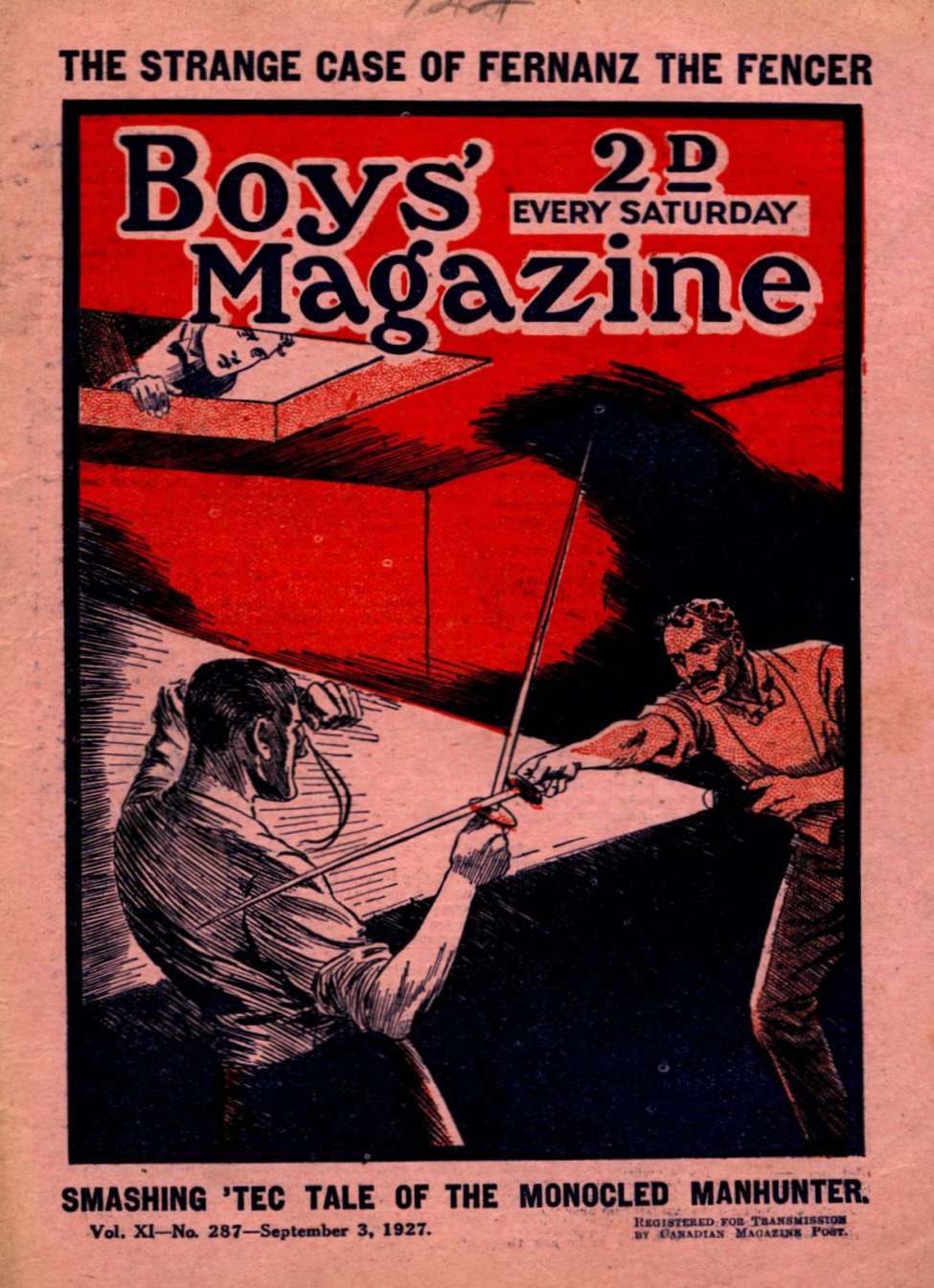 Book Cover For Boys' Magazine 287