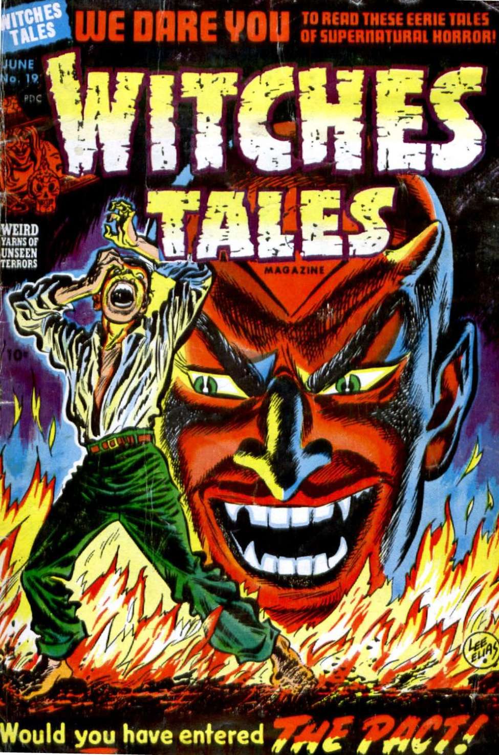 Comic Book Cover For Witches Tales 19