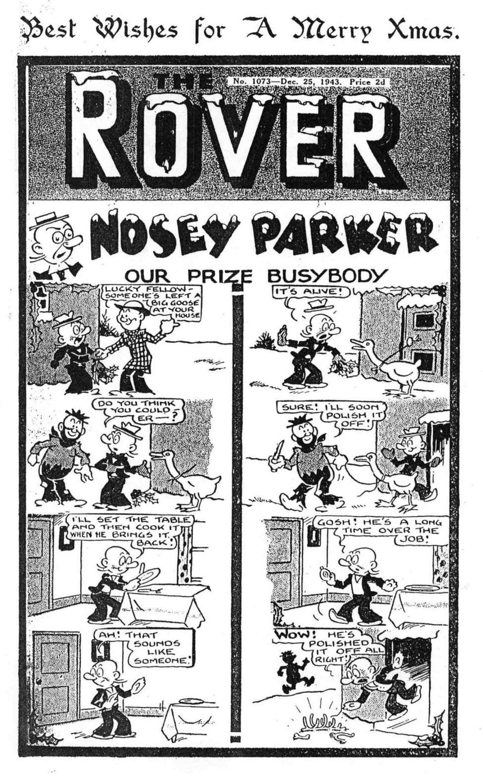 Comic Book Cover For The Rover 1073