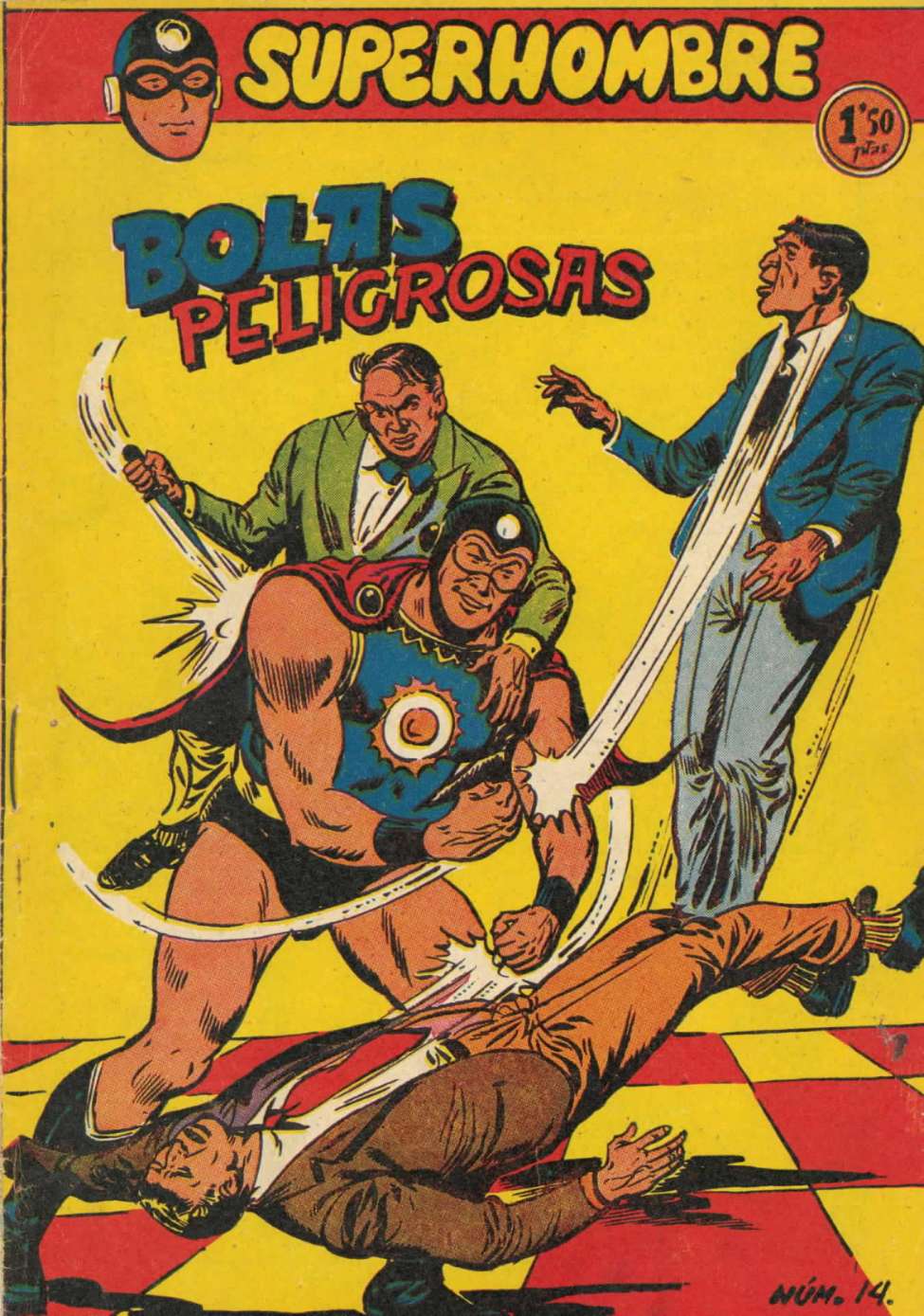 Comic Book Cover For SuperHombre 14 Bolas peligrosas