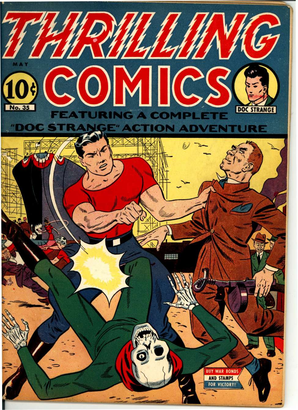 Book Cover For Thrilling Comics 35