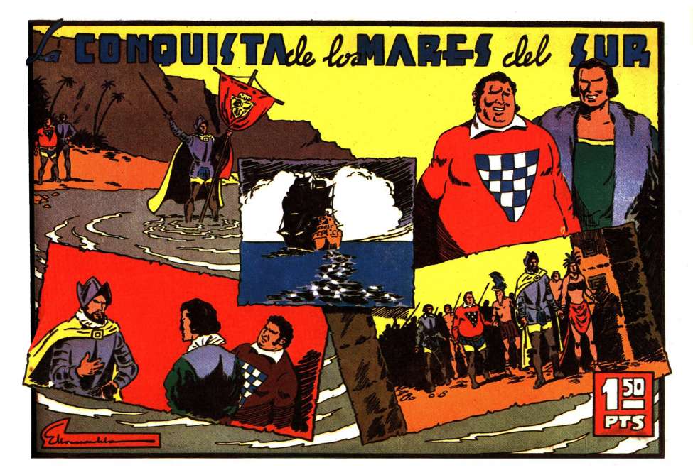 Comic Book Cover For Grandes Aventuras 2 - La Conquista de los Mares del Sur