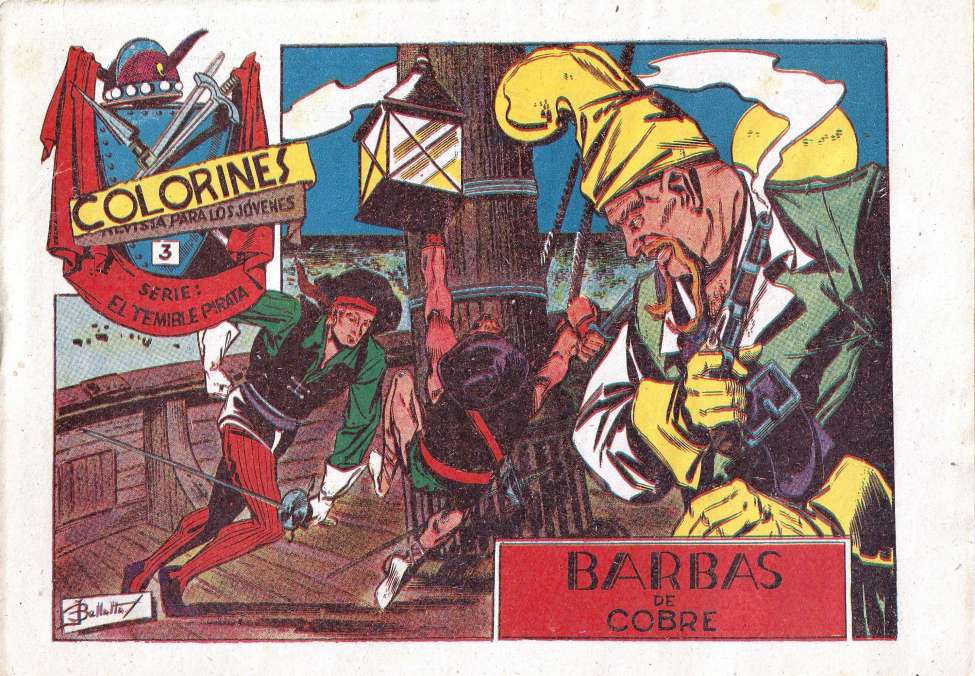 Comic Book Cover For El Temible Pirata 3 - Barbas De Cobre