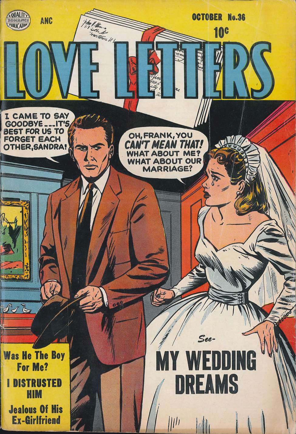 Comic Book Cover For Love Letters 36