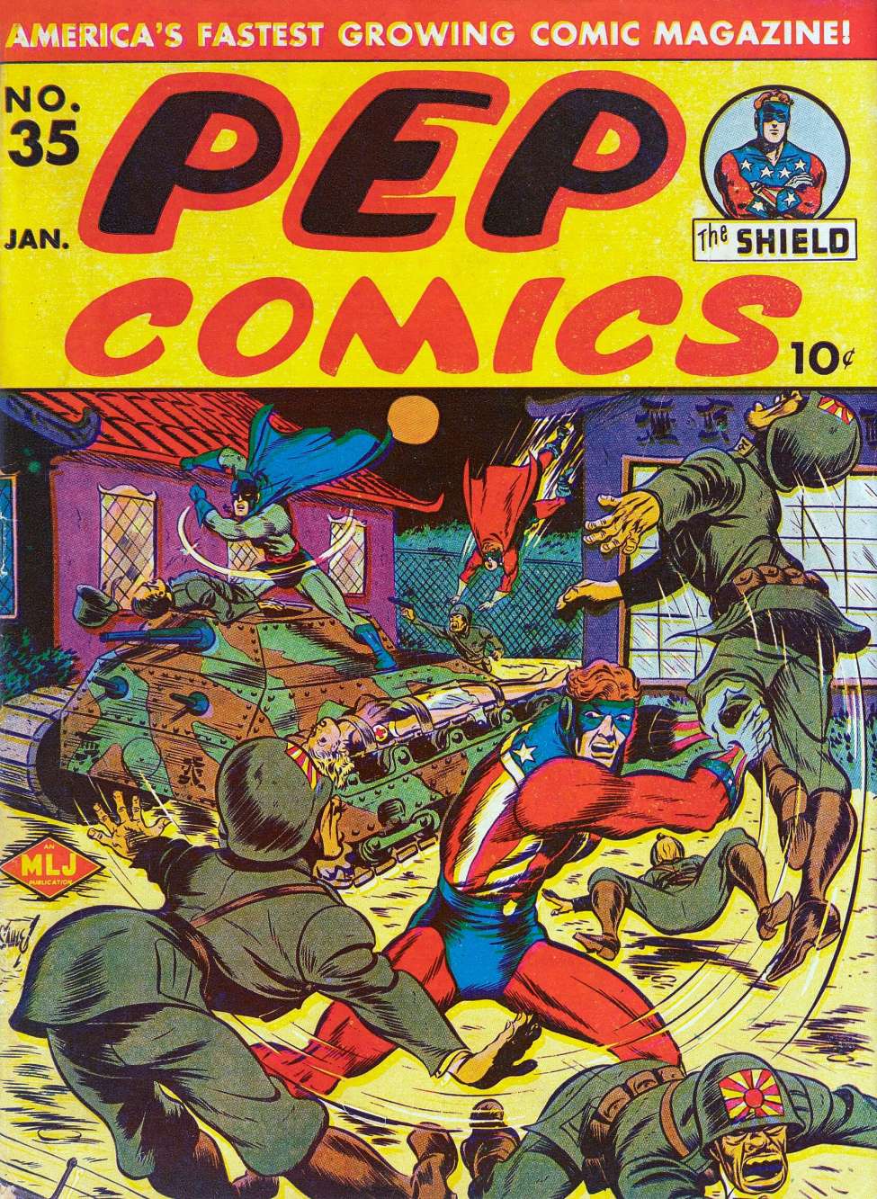 Book Cover For Pep Comics 35 - Version 2