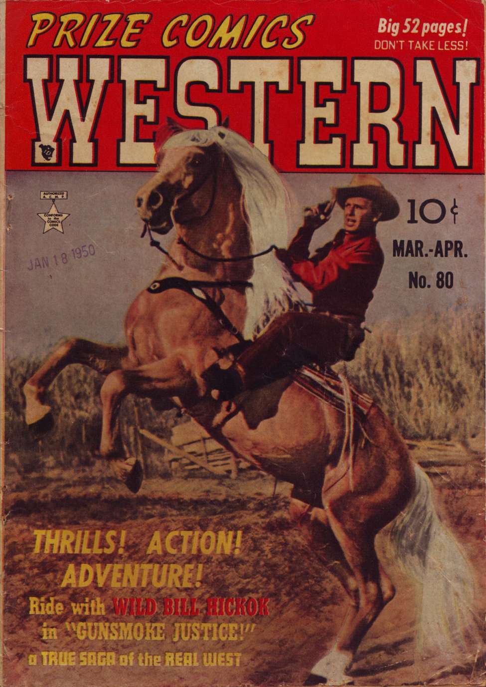 Book Cover For Prize Comics Western 80