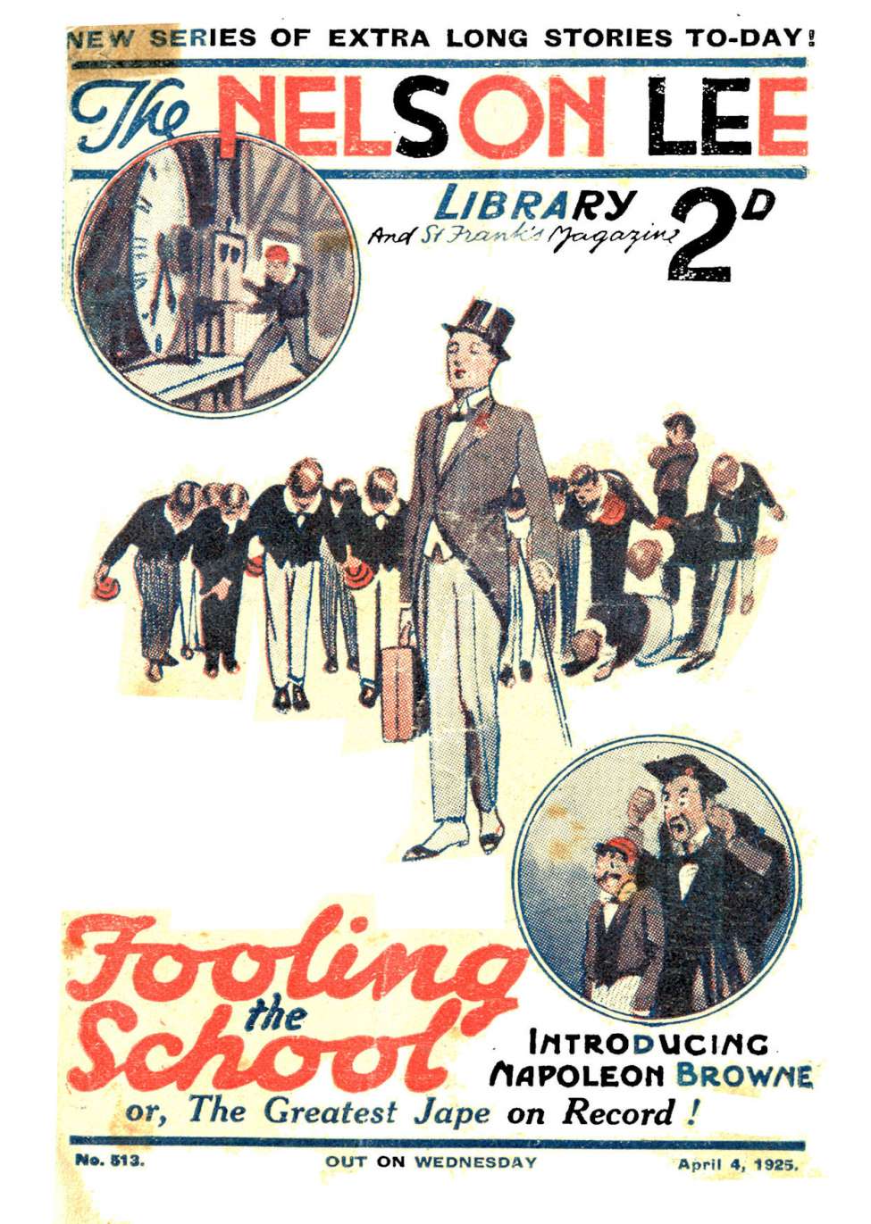 Comic Book Cover For Nelson Lee Library s1 513 - Fooling the School