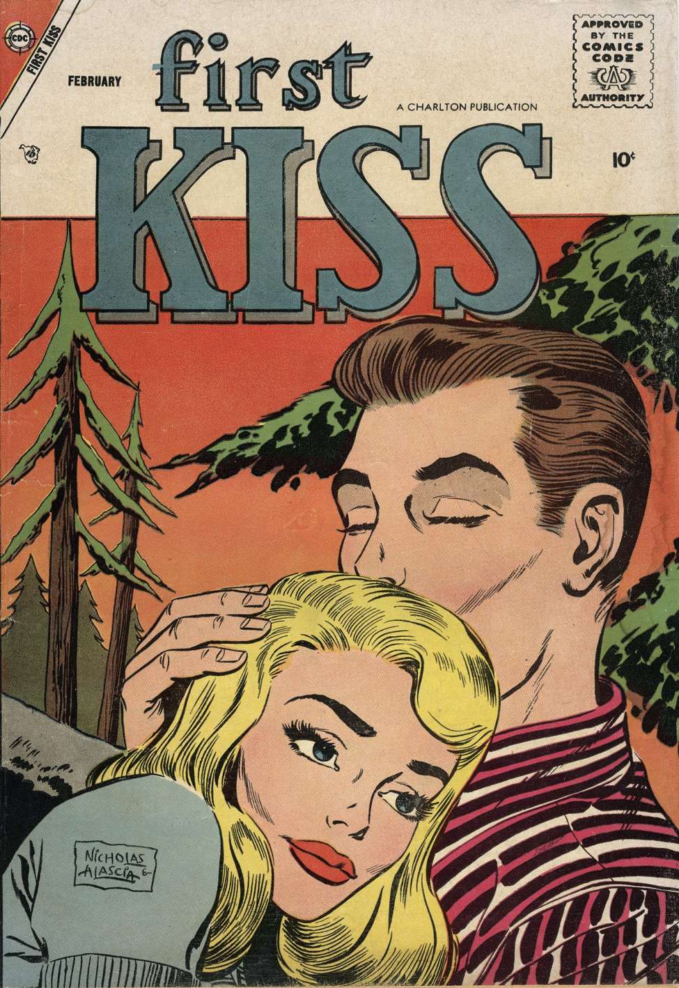 Comic Book Cover For First Kiss 2