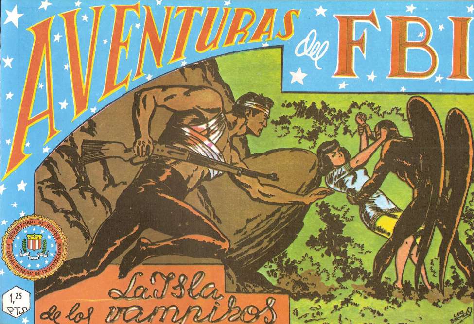 Comic Book Cover For Aventuras del FBI 12 La isla de los vampiros