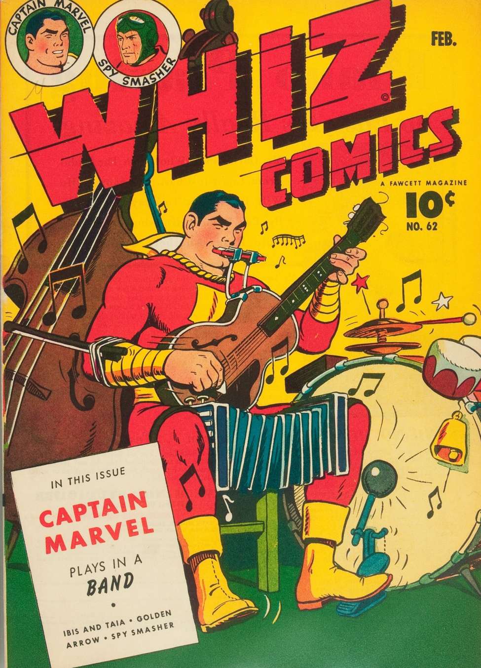 Comic Book Cover For Whiz Comics 62