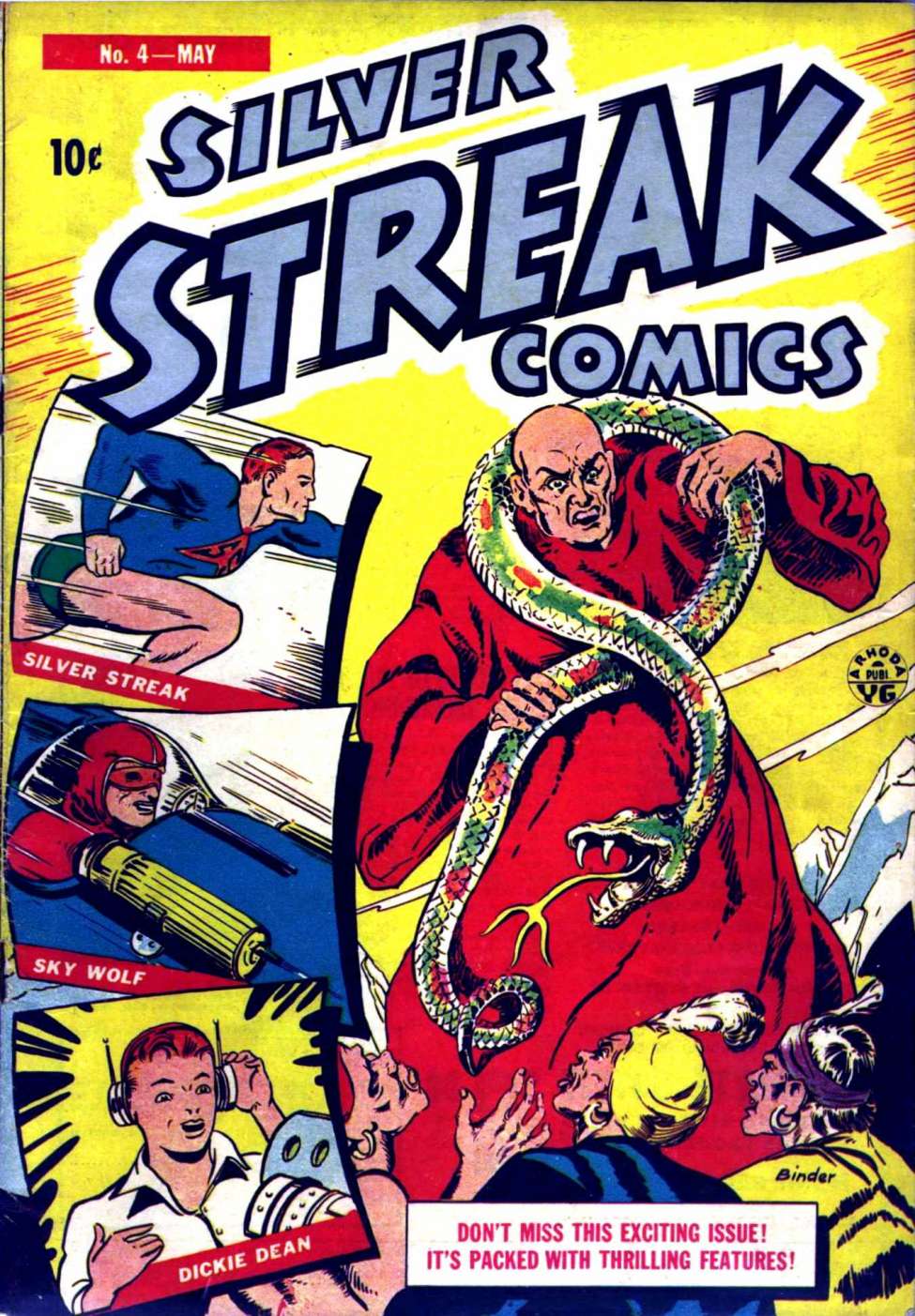 Book Cover For Silver Streak Comics 4 (8fiche)