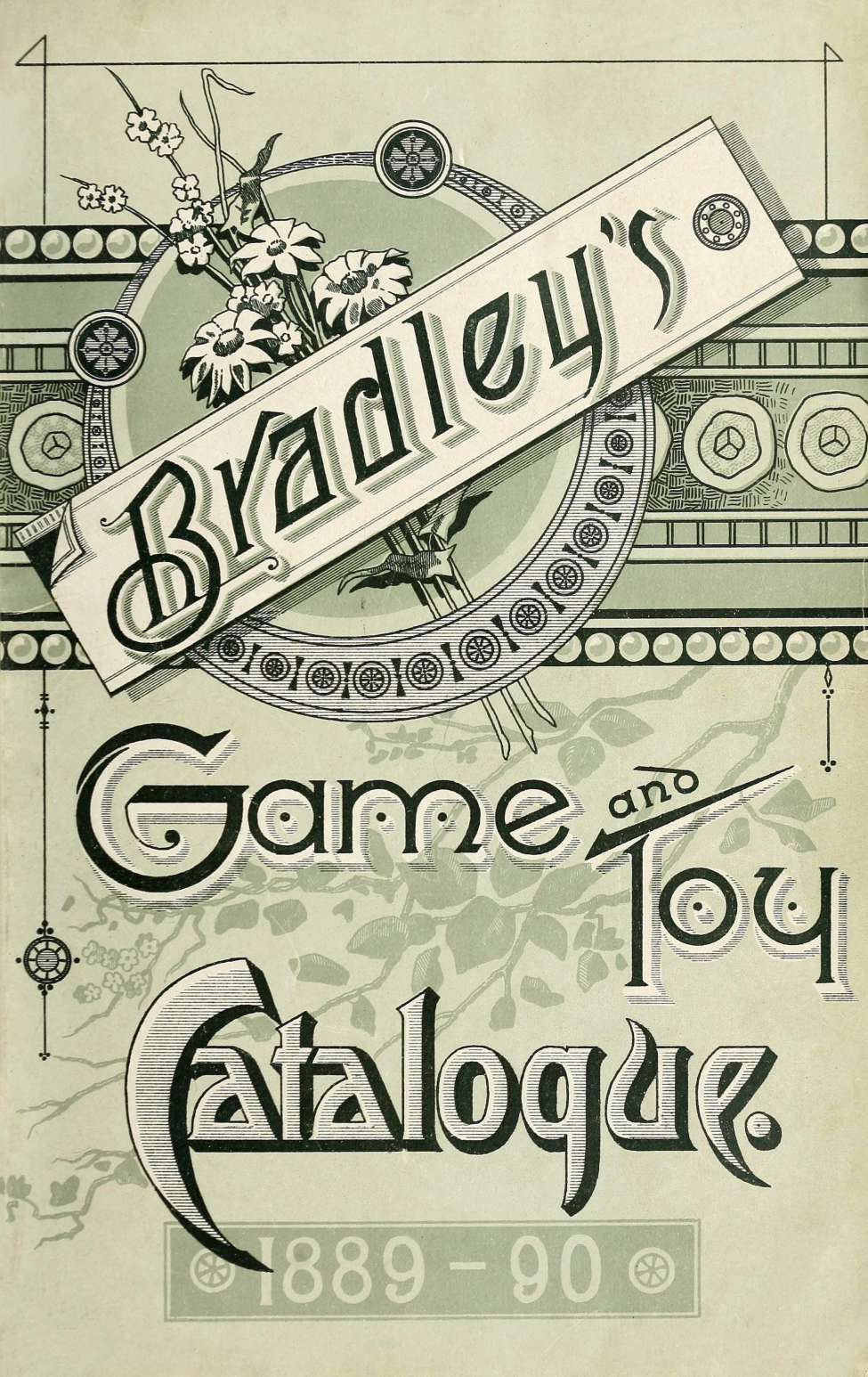Comic Book Cover For Bradley's Game and Toy Catalogue