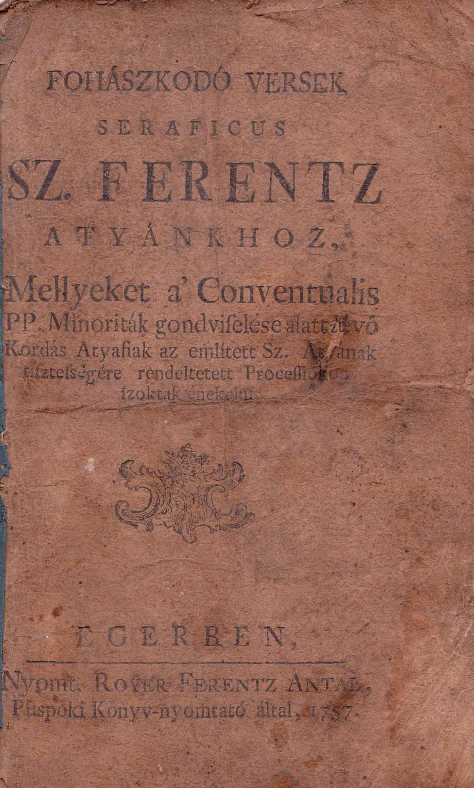 Book Cover For St. Ferentz Atyankhoz