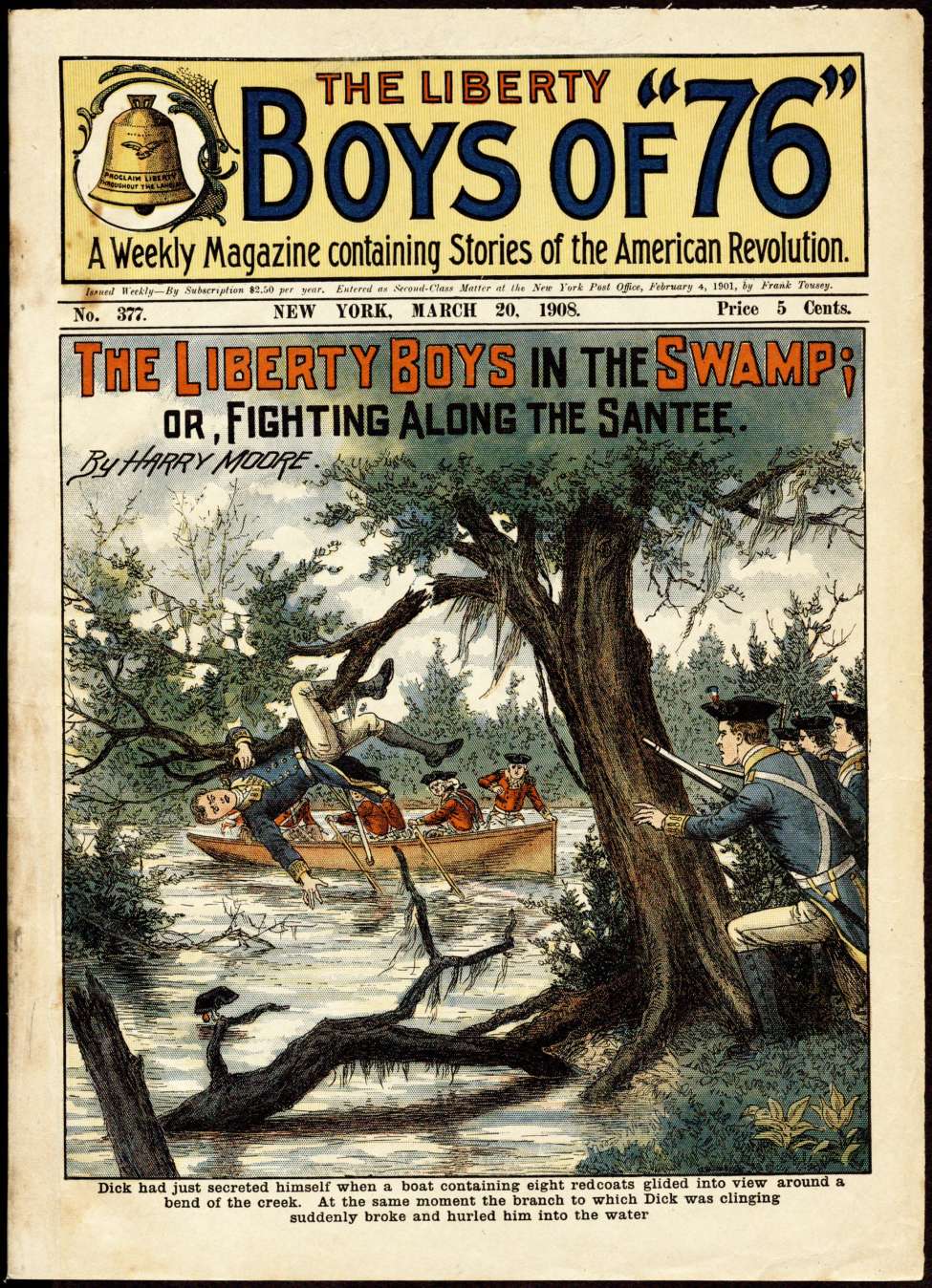 Book Cover For The Liberty Boys of 76 377 - The Liberty Boys in the Swamp