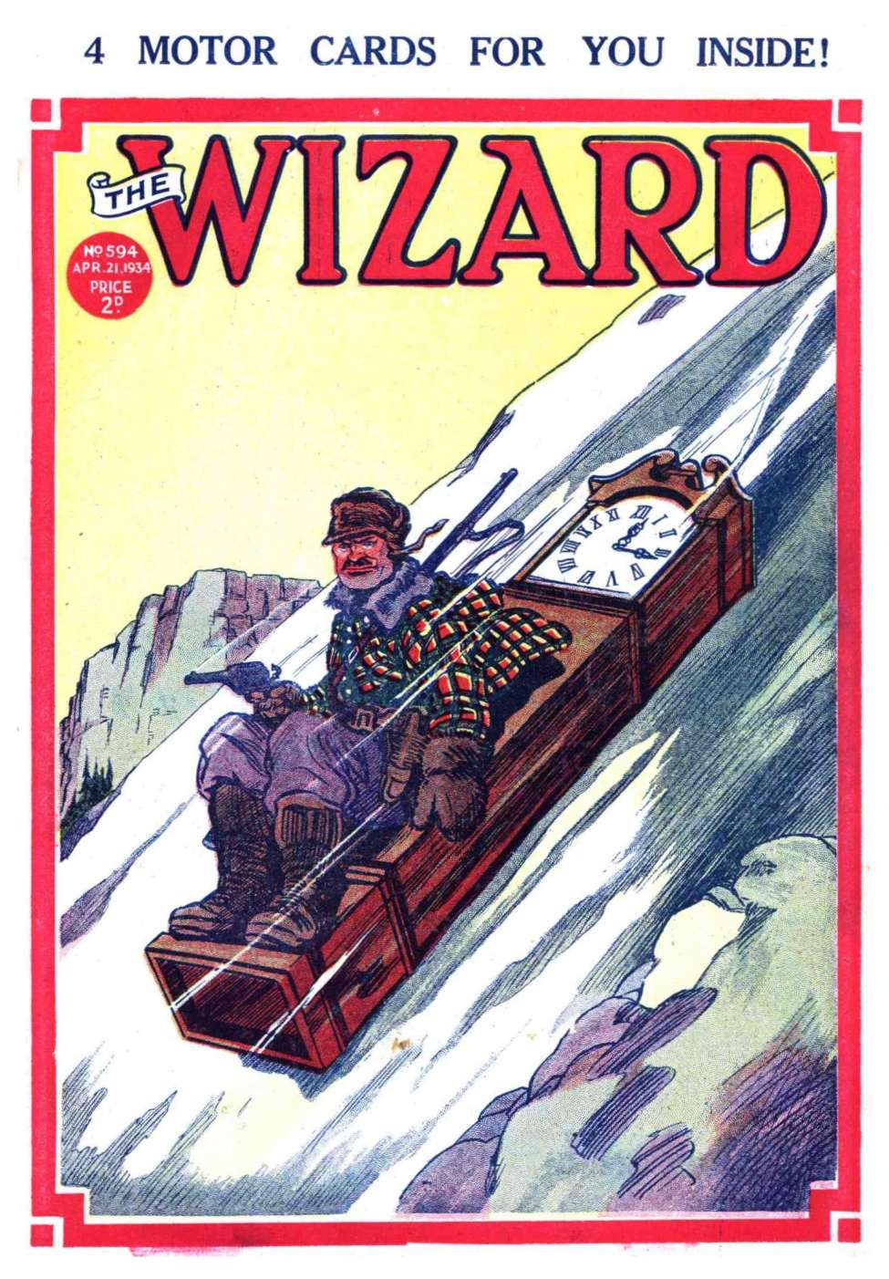 Comic Book Cover For The Wizard 594
