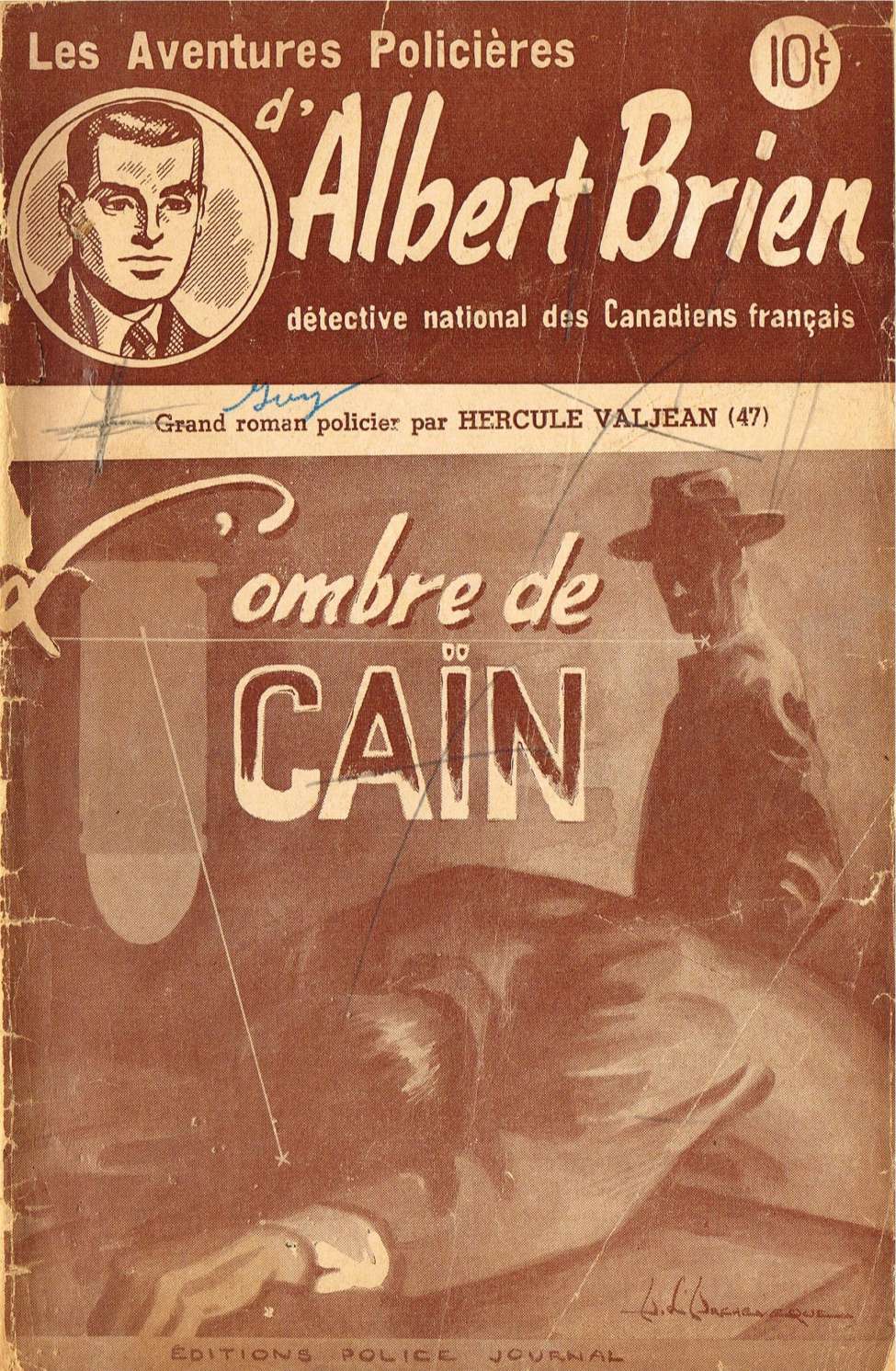 Comic Book Cover For Albert Brien v2 47 - L'ombre de Cain