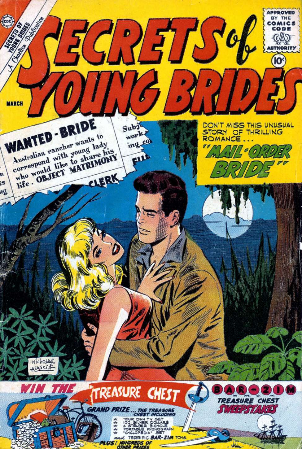 Comic Book Cover For Secrets of Young Brides 24