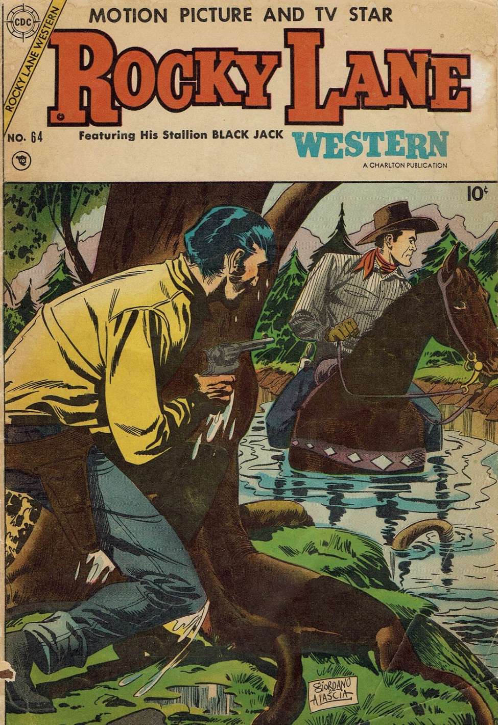Comic Book Cover For Rocky Lane Western 64