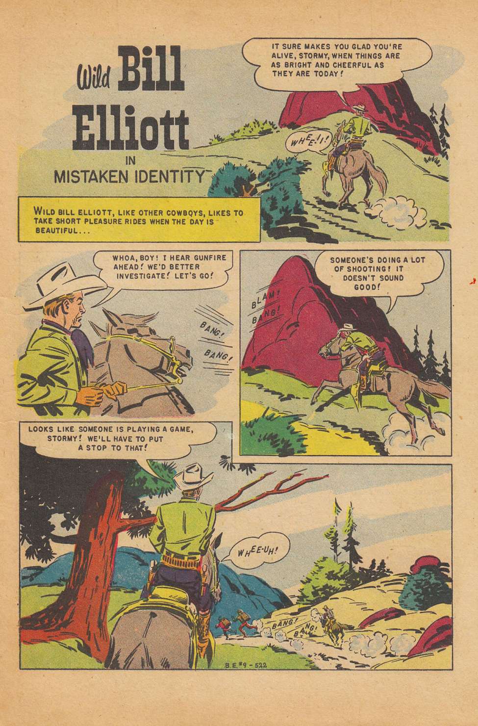 Comic Book Cover For Wild Bill Elliott #9