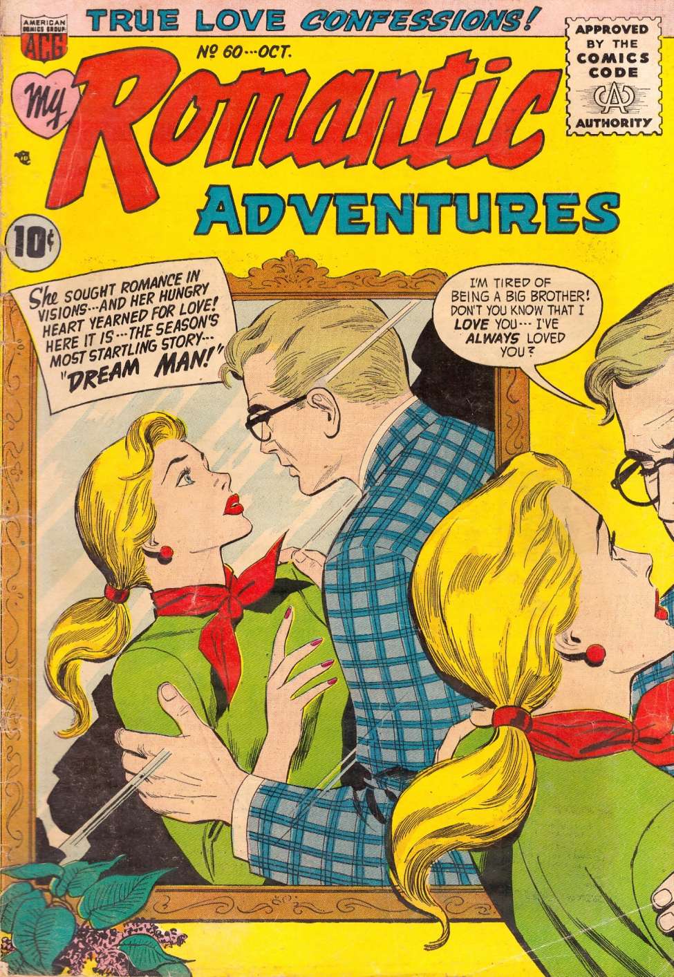 Comic Book Cover For Romantic Adventures 60