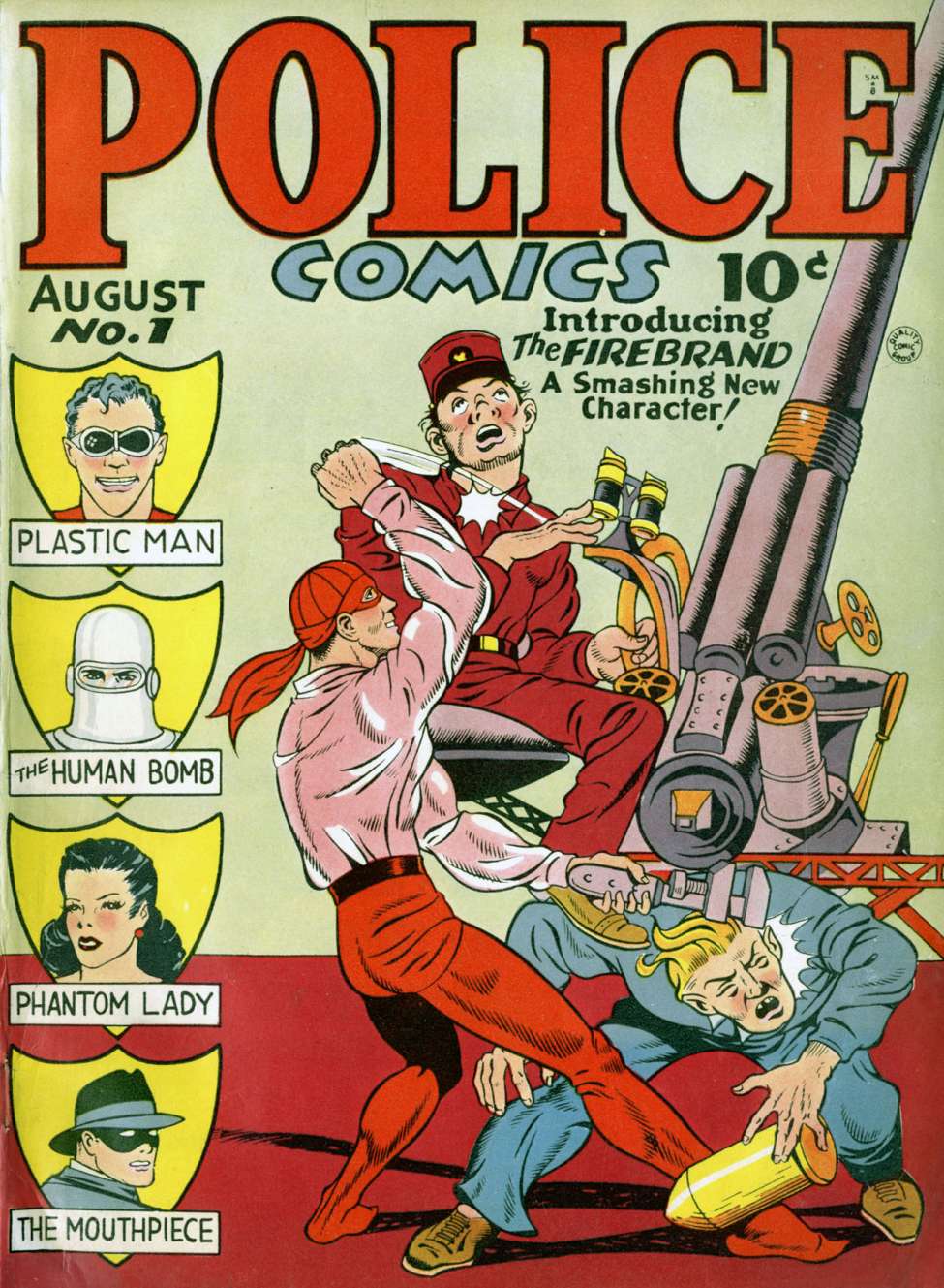 Comic Book Cover For Police Comics 1