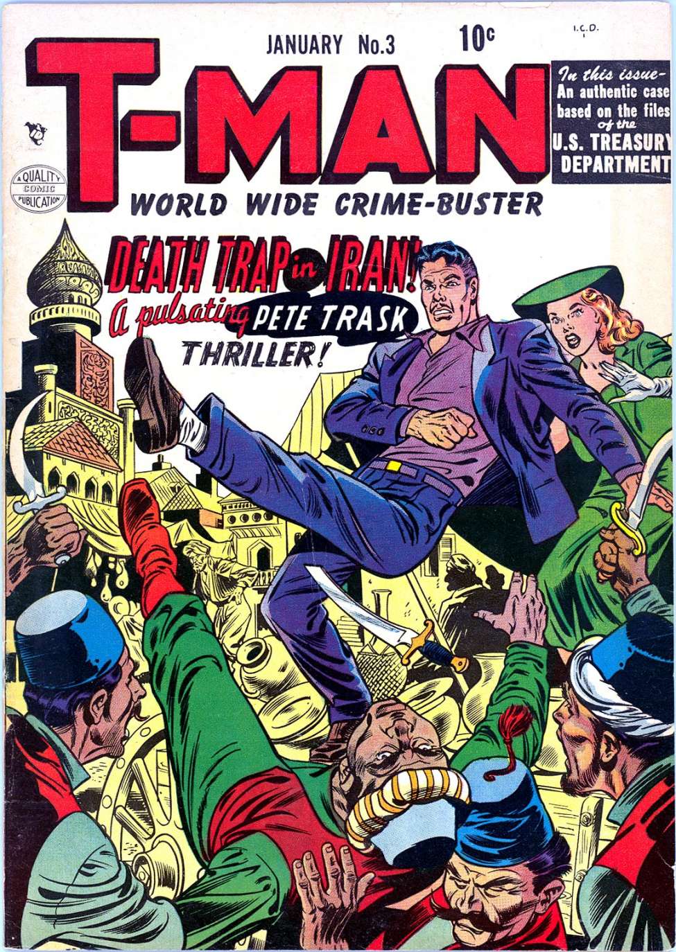 Comic Book Cover For T-Man 3
