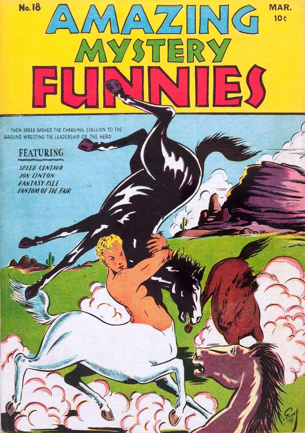 Comic Book Cover For Amazing Mystery Funnies 18 (v3 2)