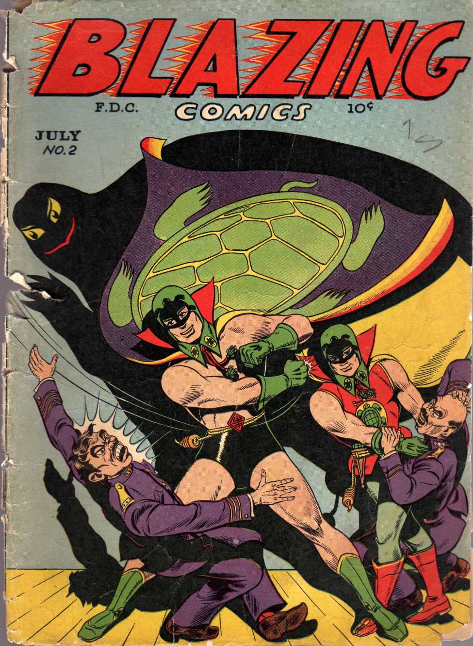 Comic Book Cover For Blazing Comics 2