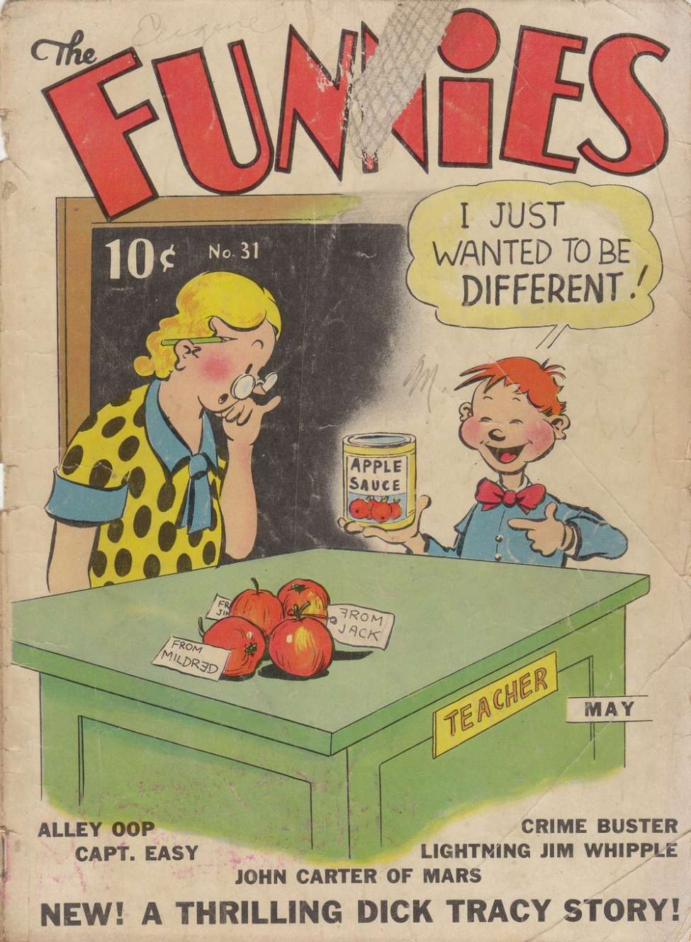 Comic Book Cover For The Funnies 31