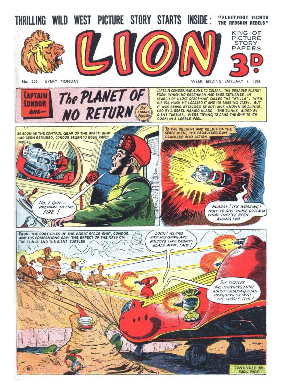 Comic Book Cover For Lion 203