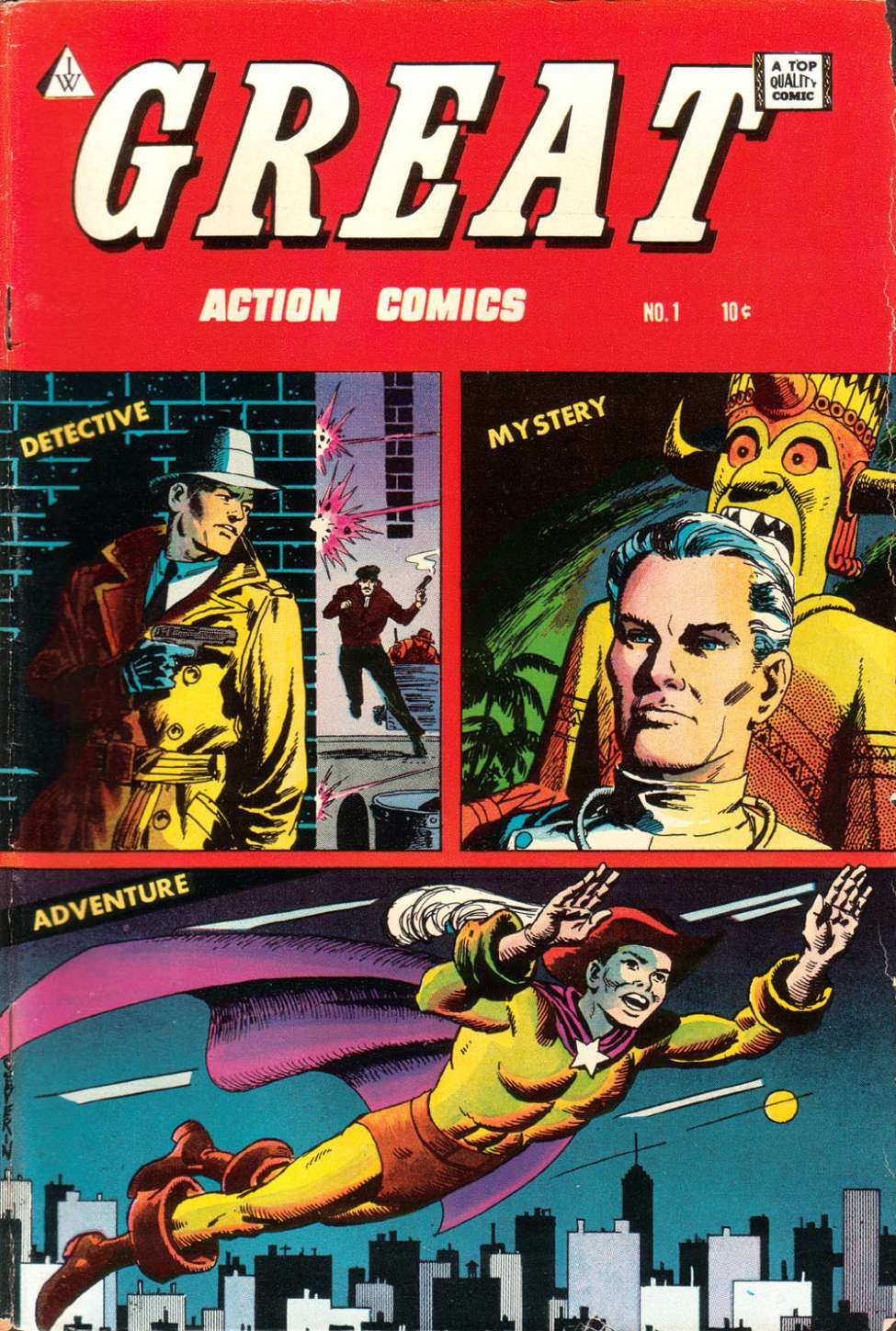 Comic Book Cover For Great Action Comics 1