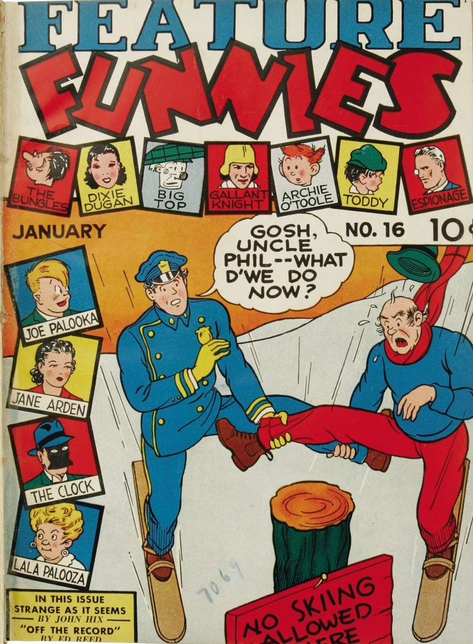 Comic Book Cover For Feature Funnies 16 (paper/fiche)