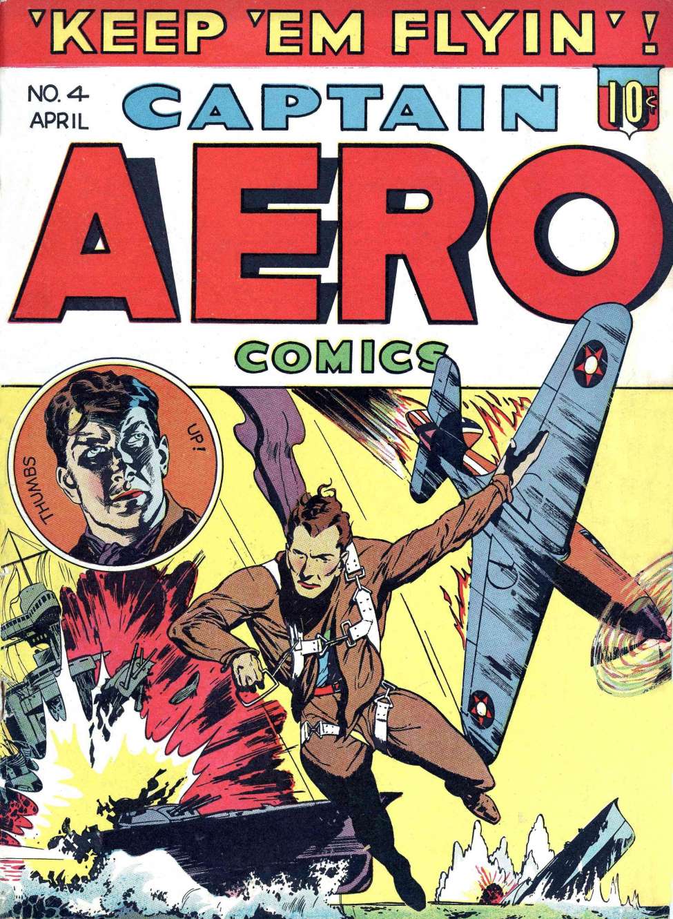 Book Cover For Captain Aero Comics 4