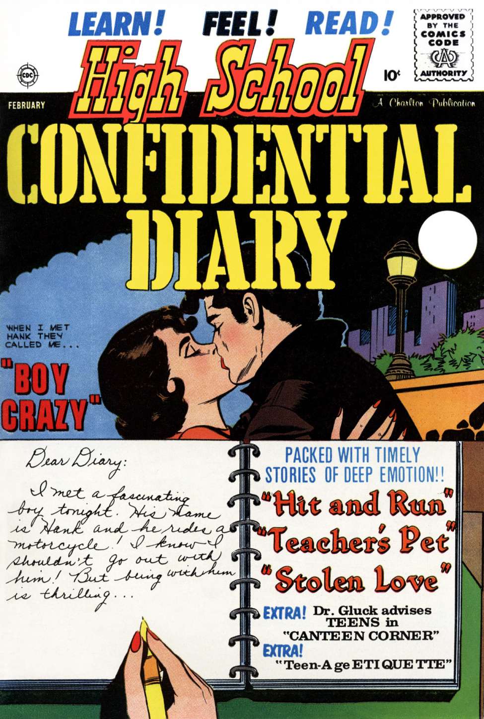 Comic Book Cover For High School Confidential Diary 5