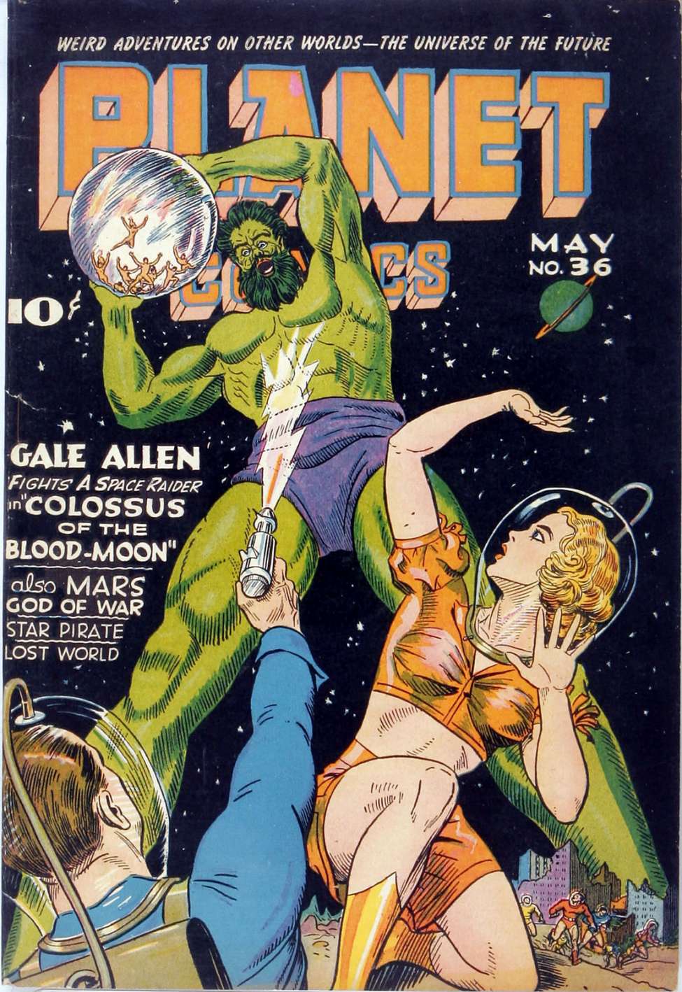 Comic Book Cover For Planet Comics 36 - Version 1