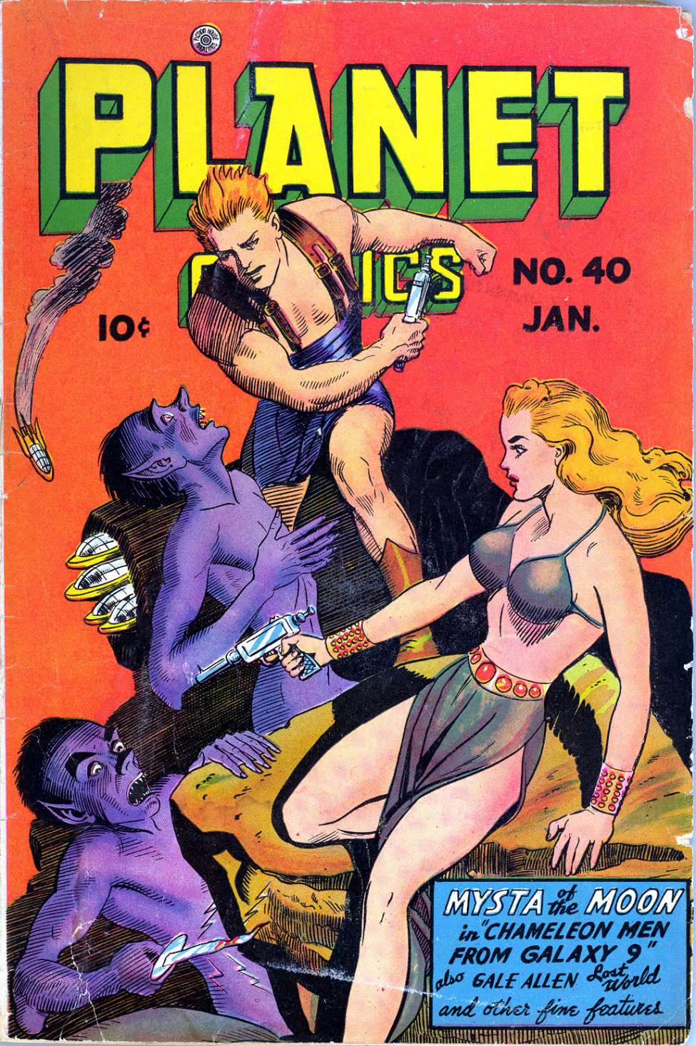 Comic Book Cover For Planet Comics 40